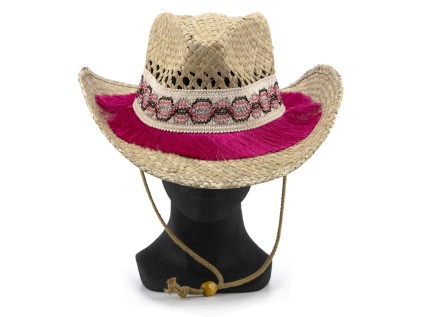 Sombrero tejano RENATTA fuxia